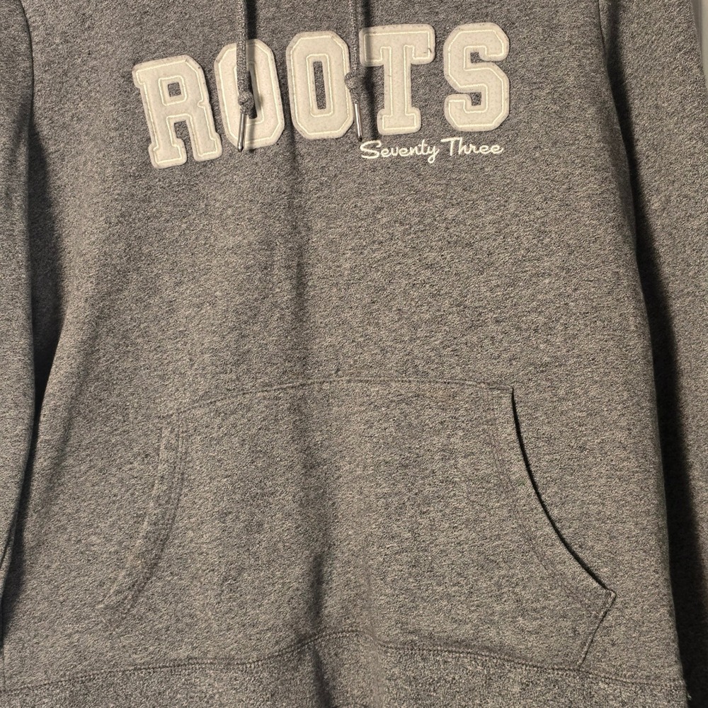 😀 Roots 73 Athletics‎ Grey Hoodie Sweatshirt M M Athletic Pullover - Picture 2 of 13